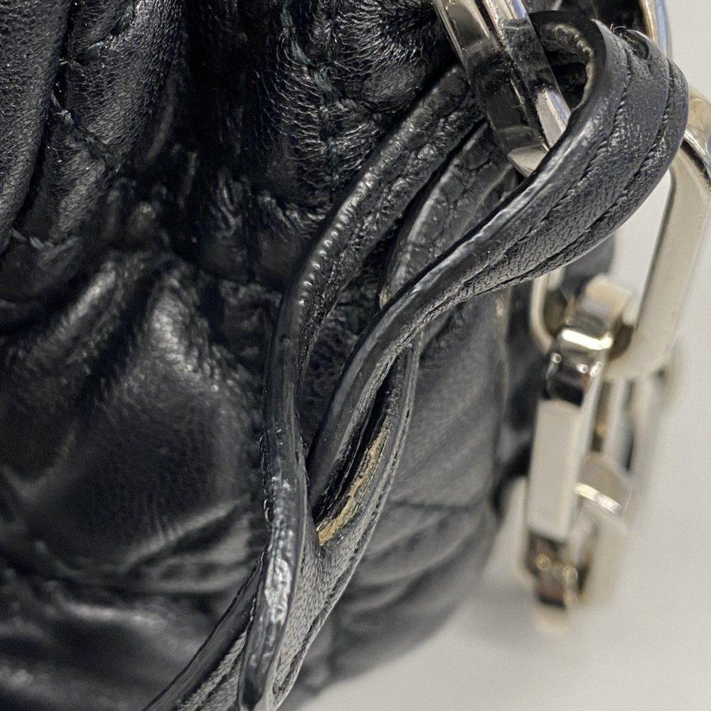 CHRISTIAN DIOR Black Leather Cannage New Rock Shoulder Bag - Picture 9 of 14